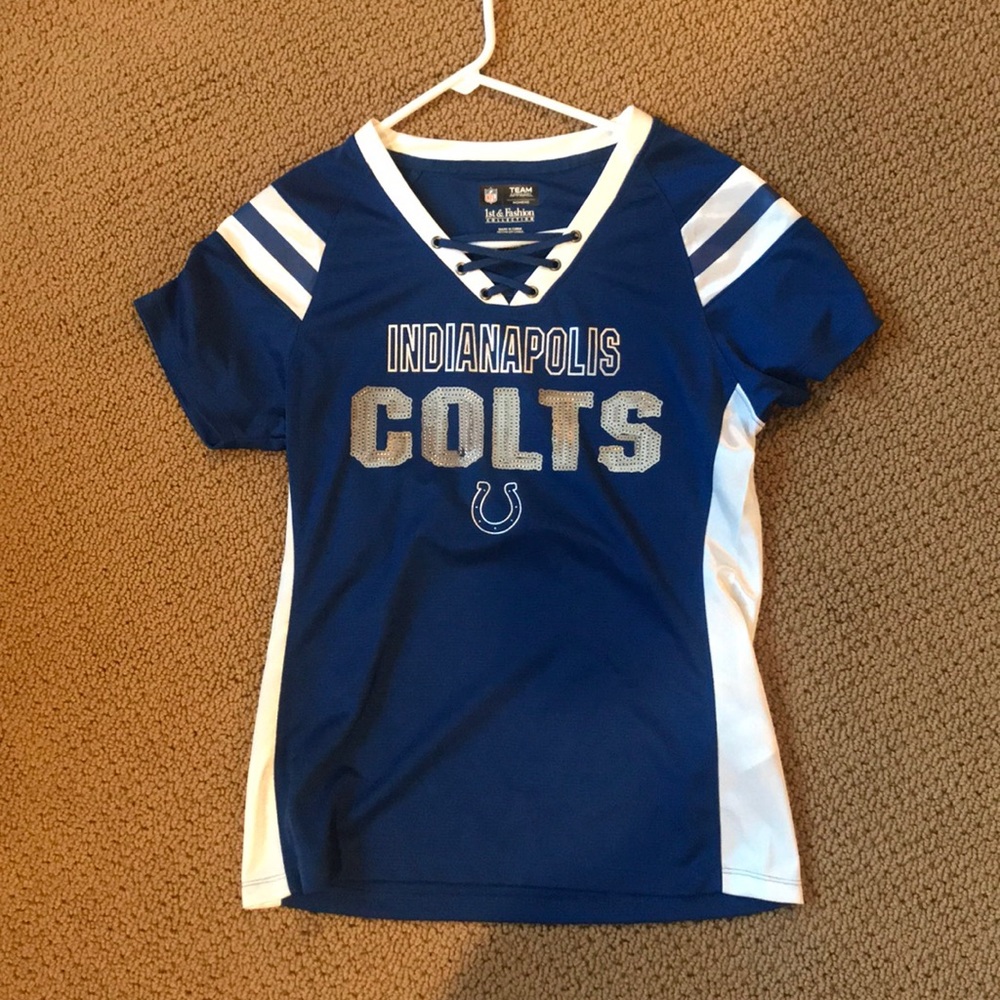 Indianapolis Colts Sequin Jersey Tee NFL Gear